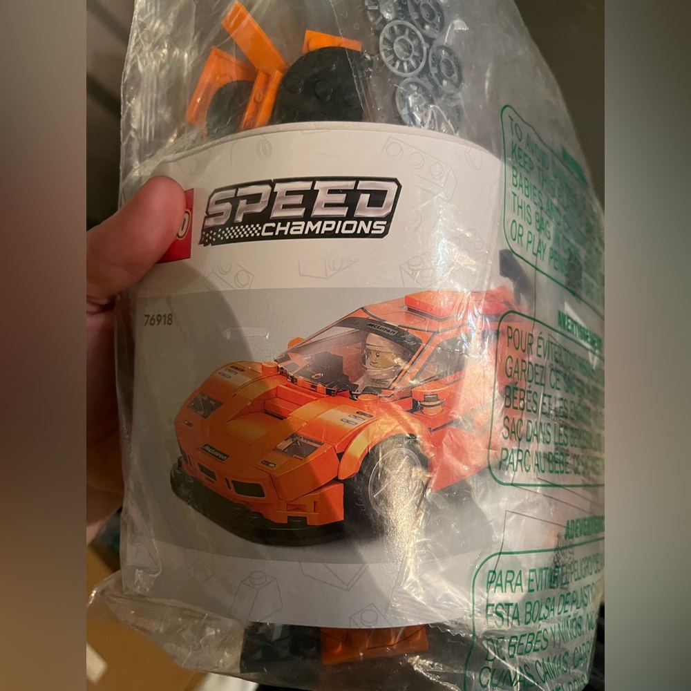 LEGO Speed Champions Orange Car Building Set